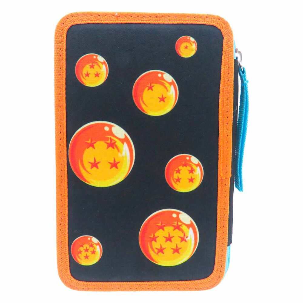 Astuccio rettangolare nero con bordo arancione e sfere Dragon Ball, accessorio Nerdscape