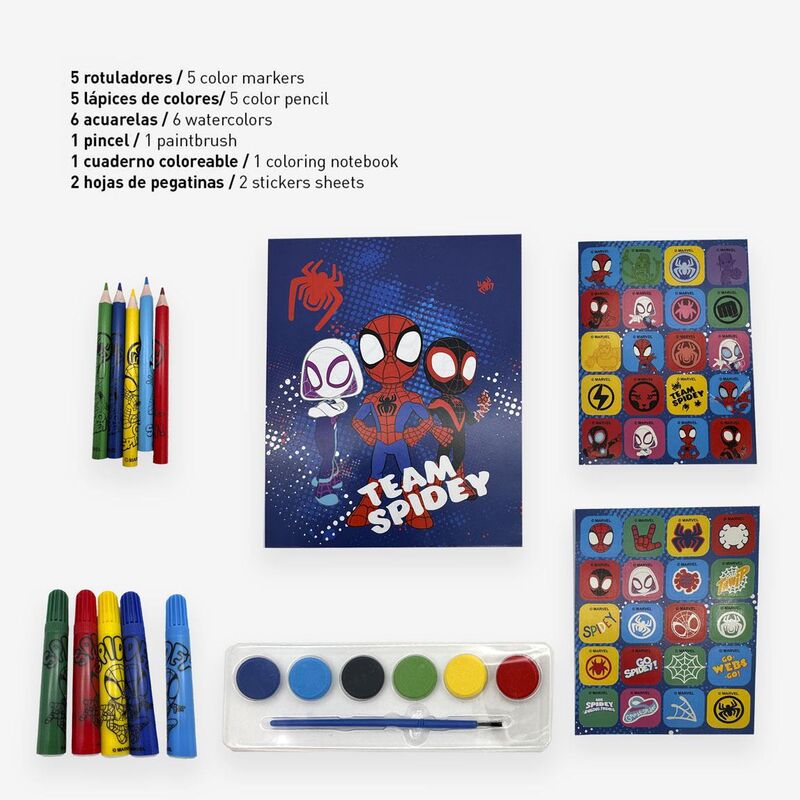 Marvel Spidey backpack stationery set - Nerdscape