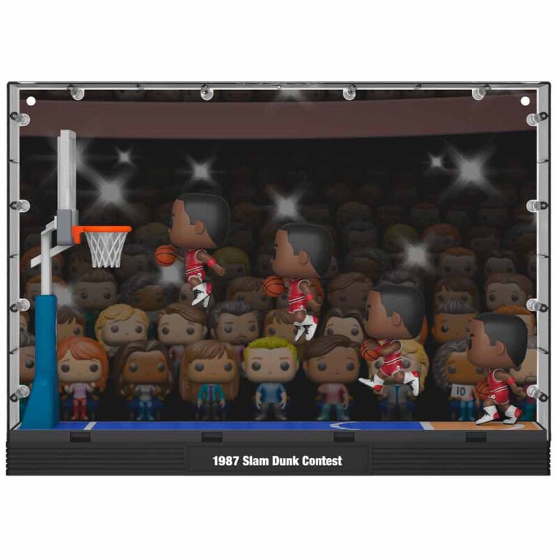 POP figure Moments Deluxe Chicago Bulls Michael Jordan 1987 Dunk Contest - Nerdscape