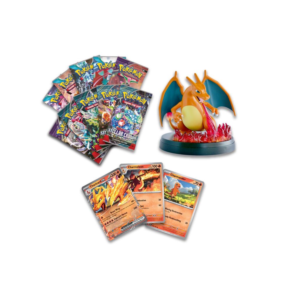 Spanish Pokemon Charizard collectible card game case