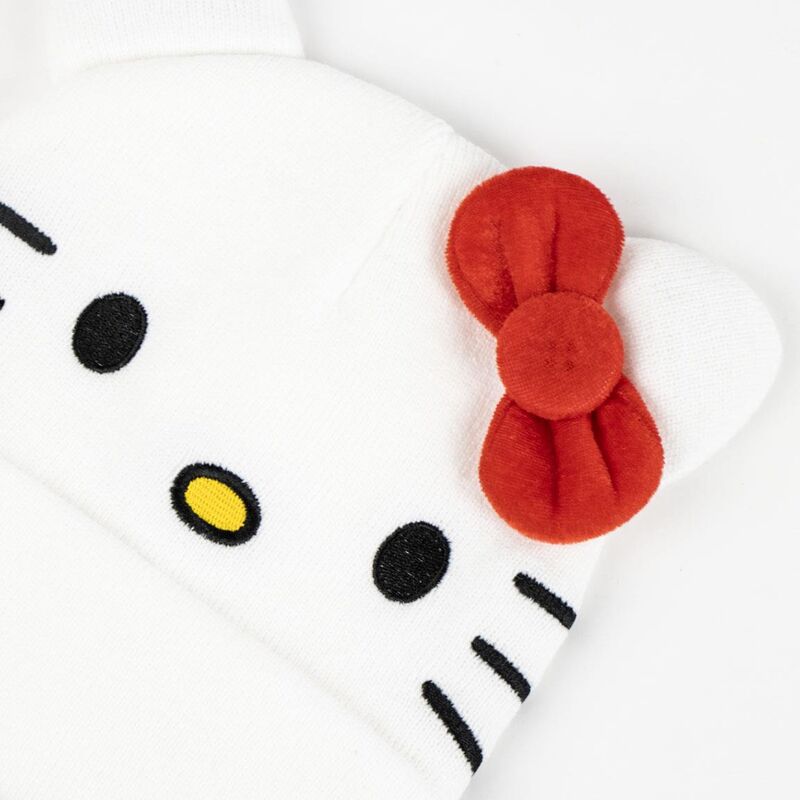 Ensemble chapeau et gants Hello Kitty