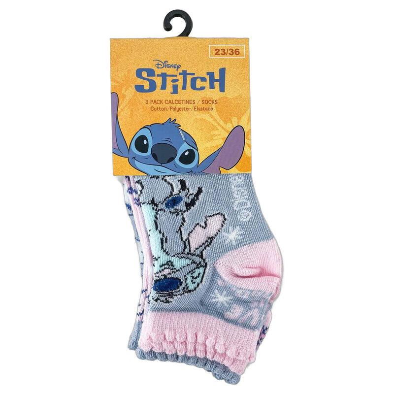 Disney Stitch Set 3 pairs of socks
