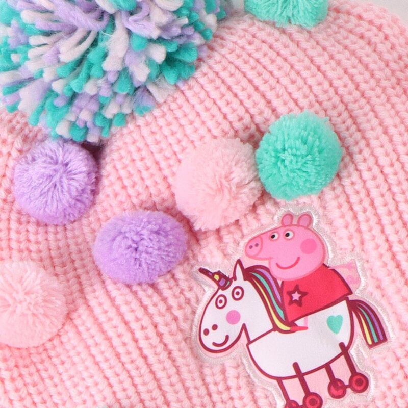 Peppa Pig winter set snood hat gloves