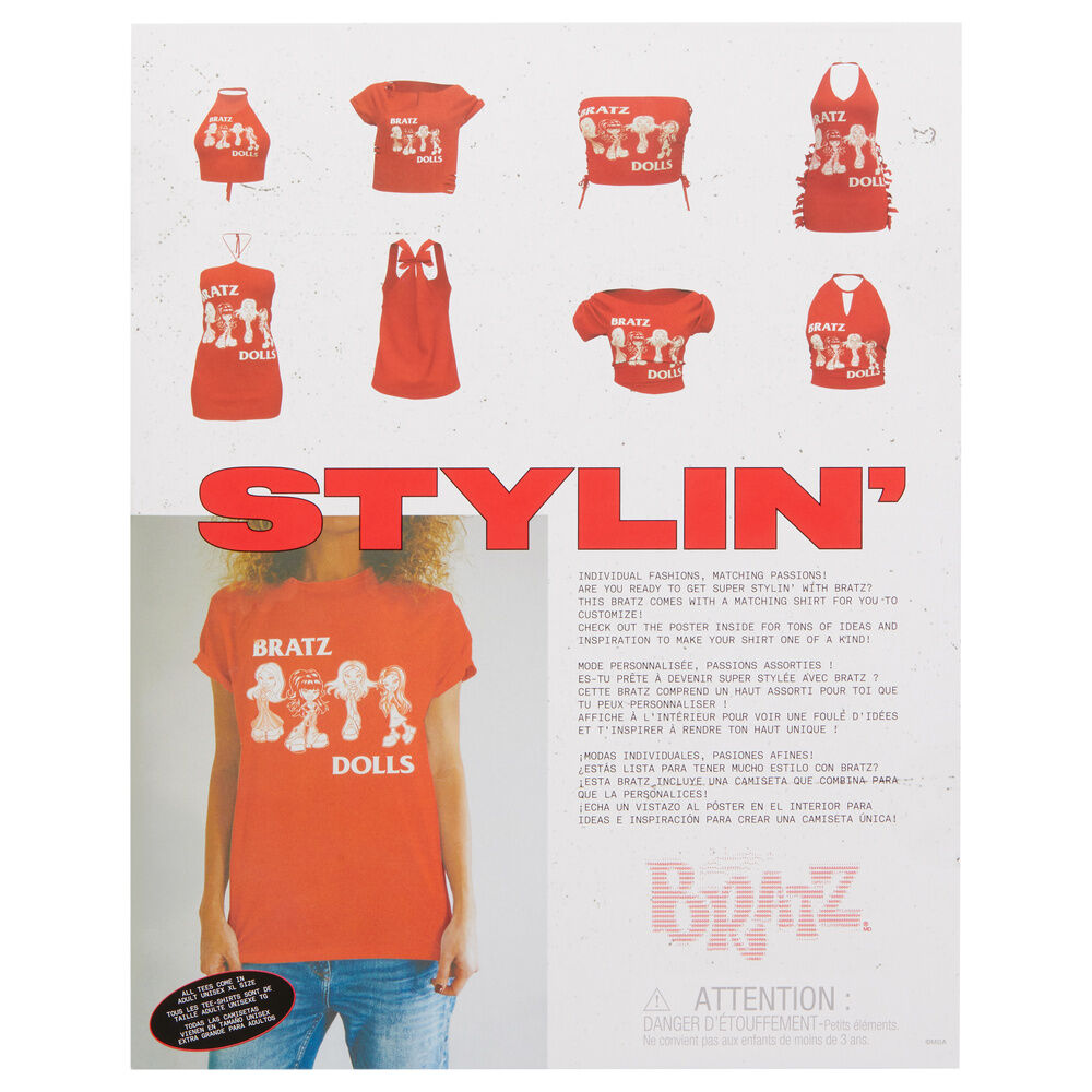 Poupée Bratz Stylin Jade + t-shirt