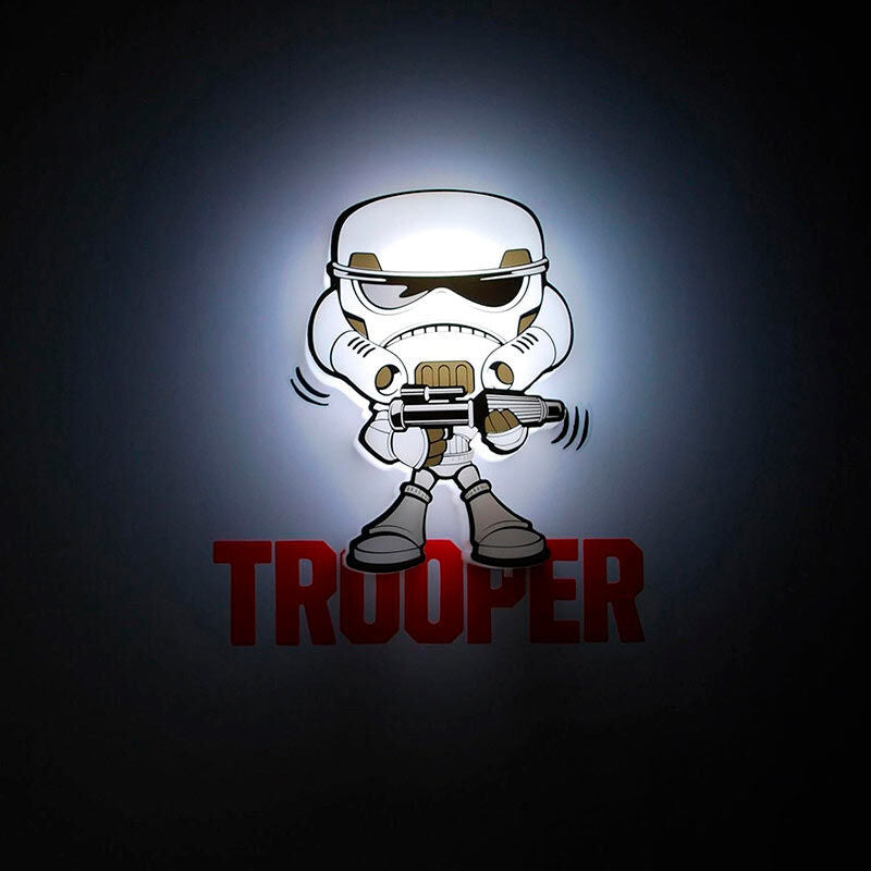 Lampe miniature Star Wars Stormtrooper 3D à effets lumineux