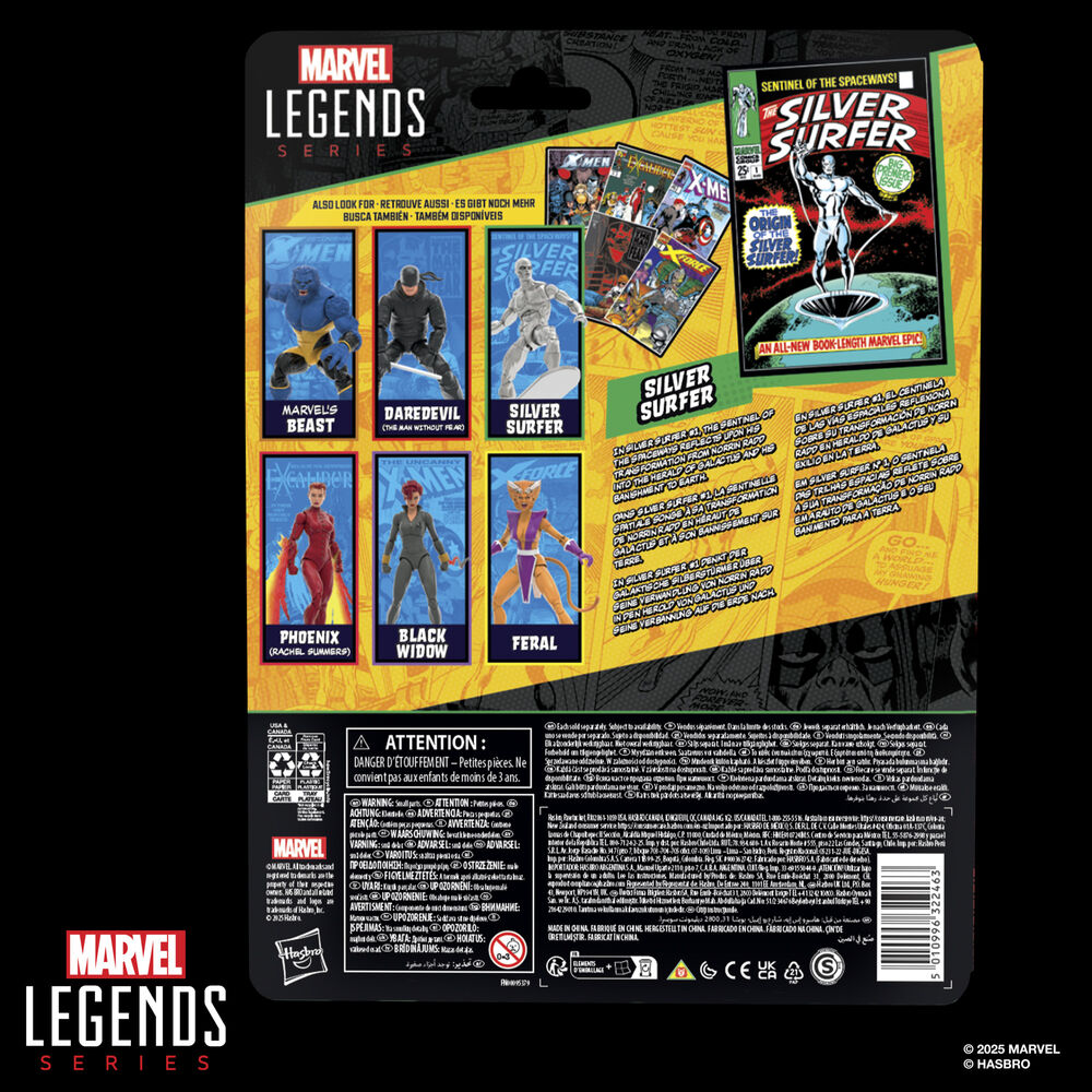 Marvel Legends Silver Surfer Serie The Silver Surfer - Figura da Collezione 15cm - Nerdscape