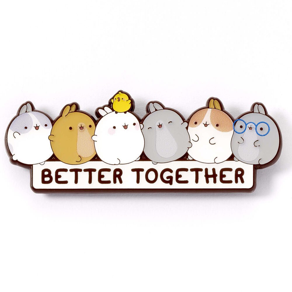 Molang Better Together Pin badge - Nerdscape