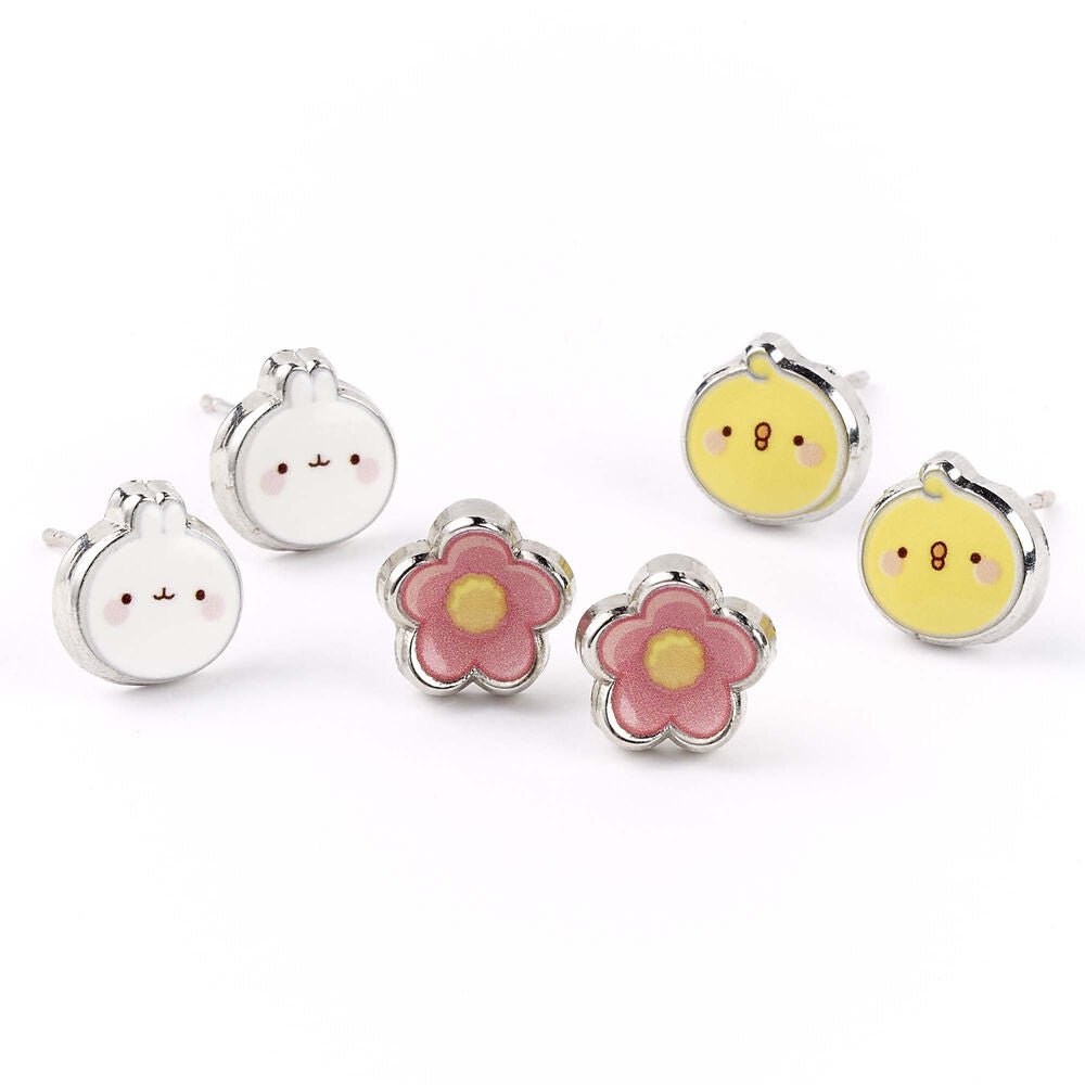 Molang set 3 pairs of earrings - Nerdscape