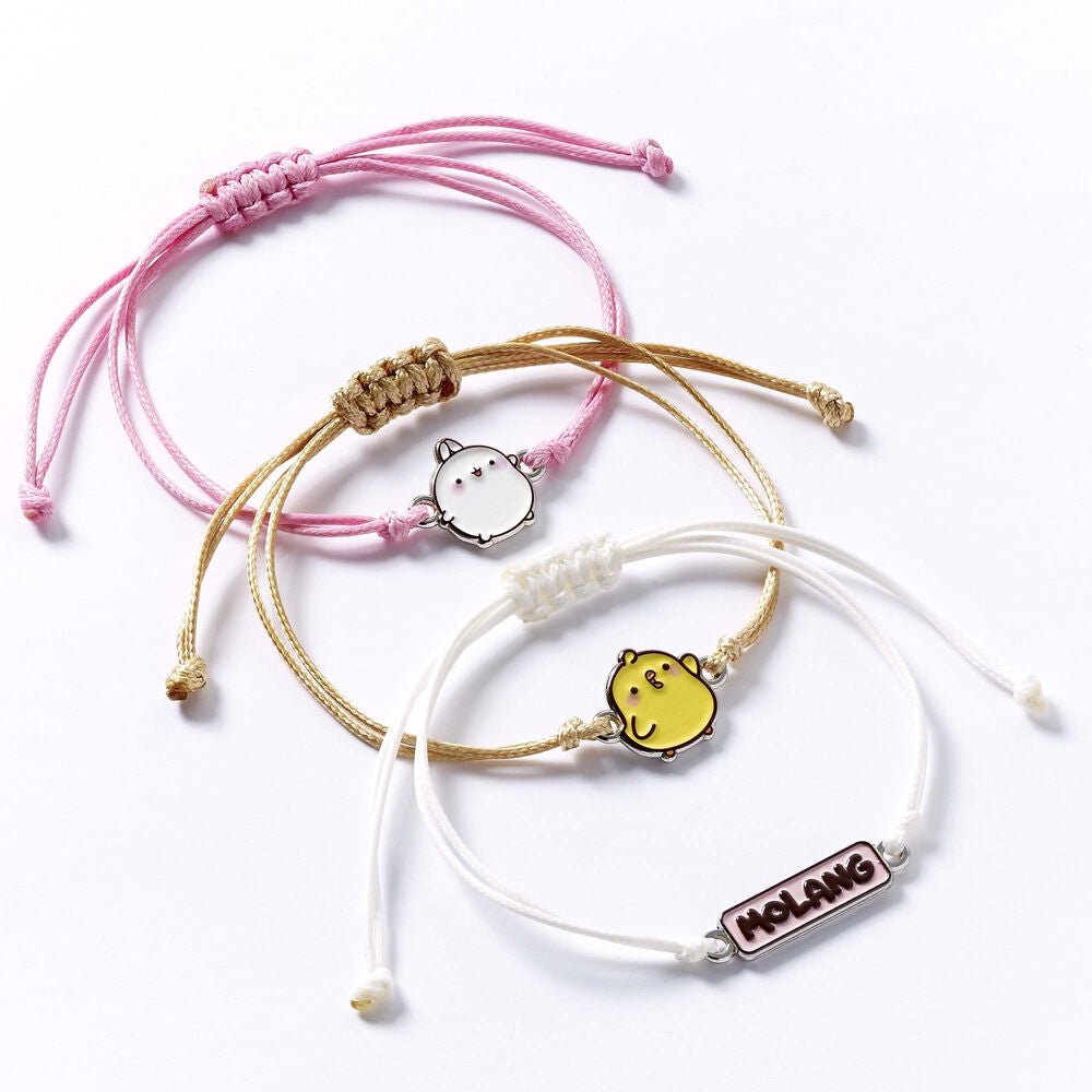 Molang set of 3 friendship bracelets - Nerdscape