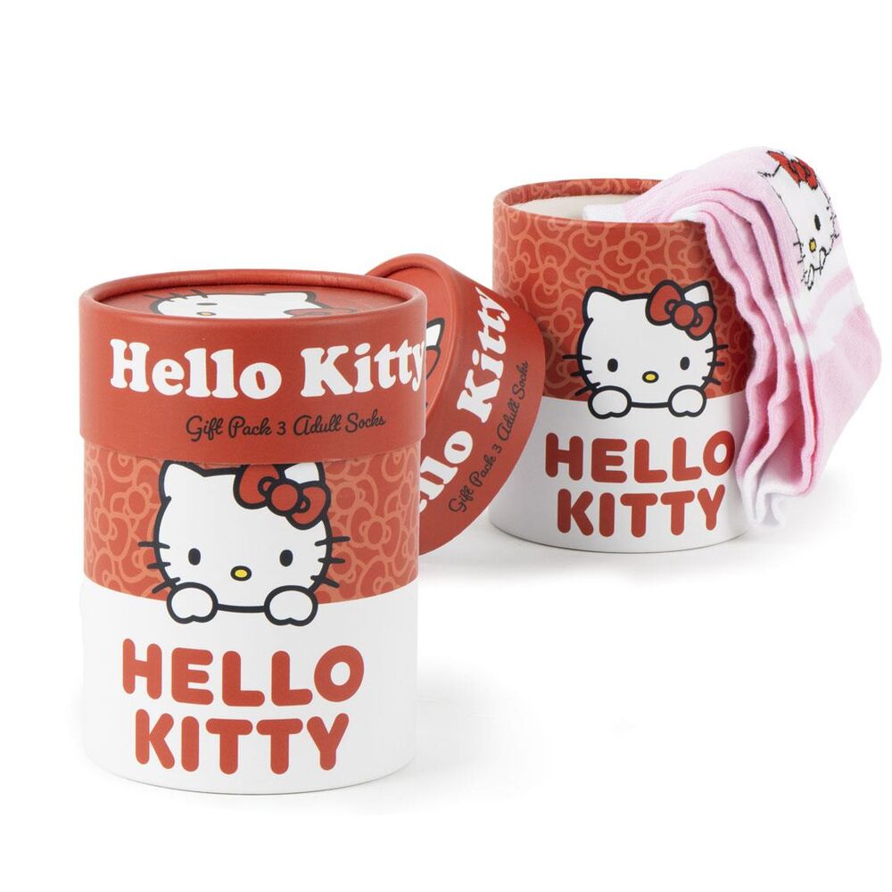 Lot de 3 chaussettes Hello Kitty pour adultes