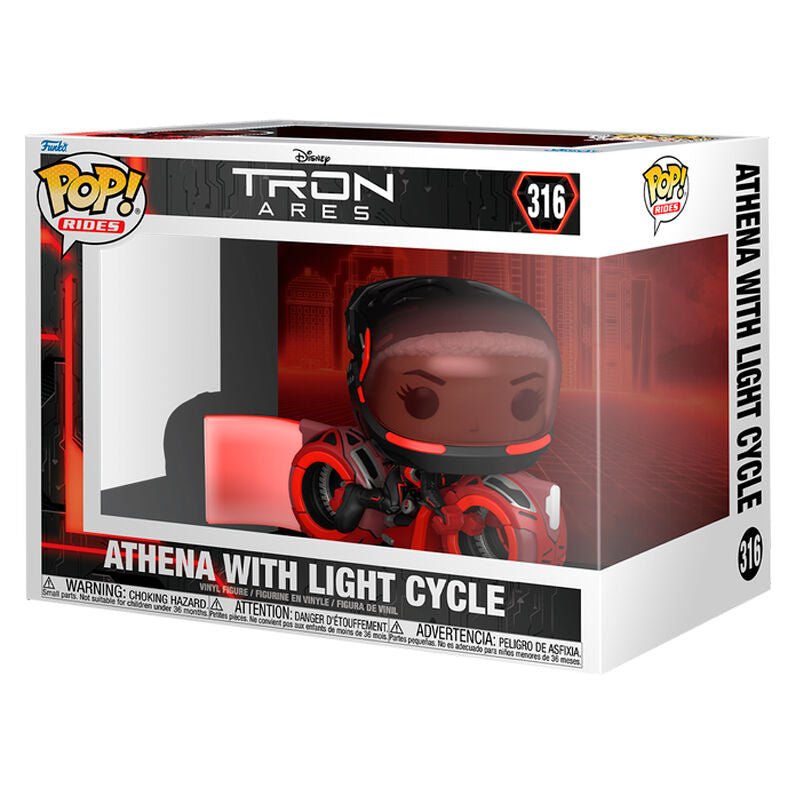 POP figure Rides Disney Tron Ares Athena with Light Cycle - Nerdscape