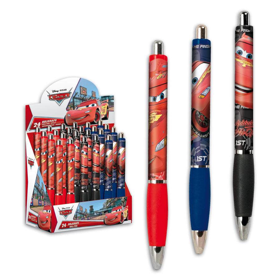 Boligrafo Cars Disney ball pens two models in display box of 24 units