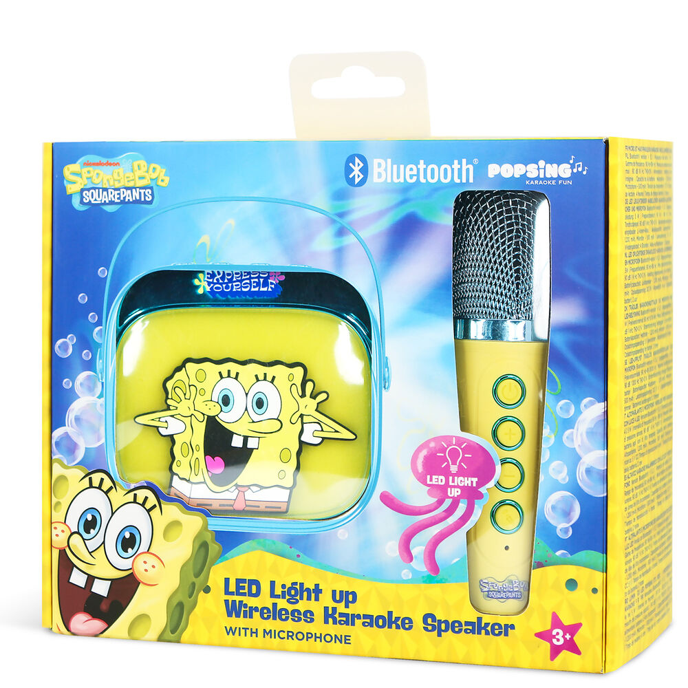 SpongeBob LED Karaoke Speaker and Microphone