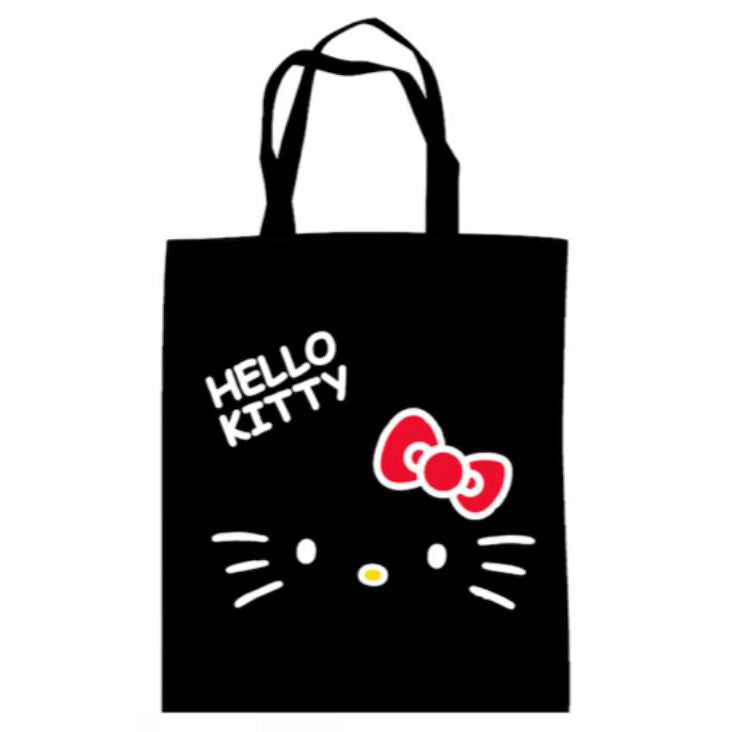 Sac de courses Hello Kitty noir