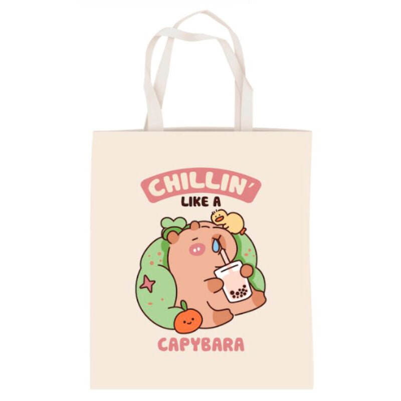 Capybara Chillin shopping bag - Nerdscape