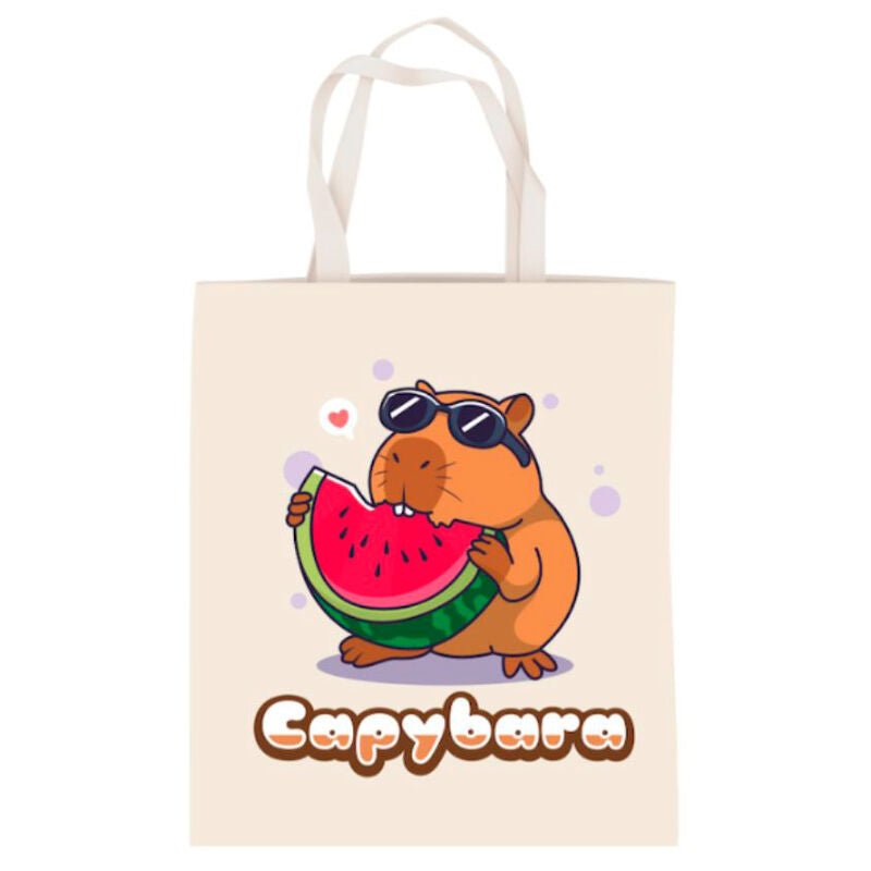 Capybara Watermelon shopping bag - Nerdscape