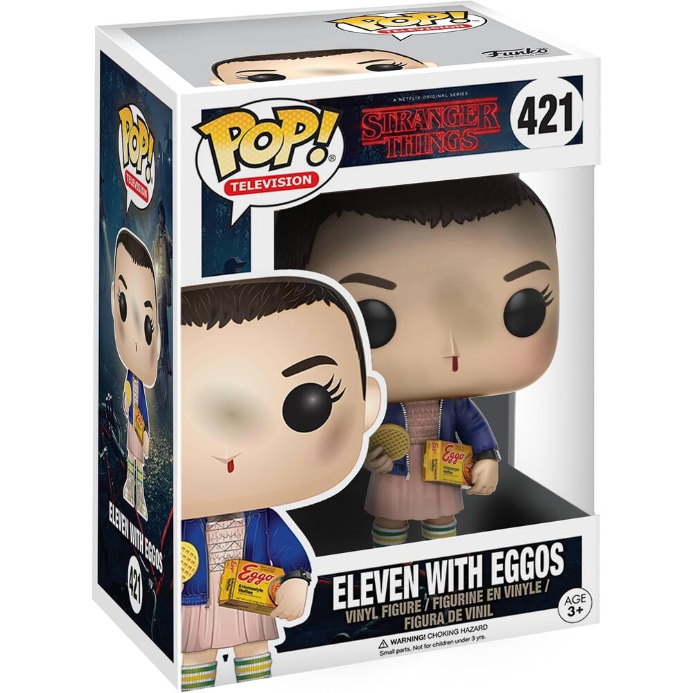 POP figure Stranger Things Eleven with Eggos