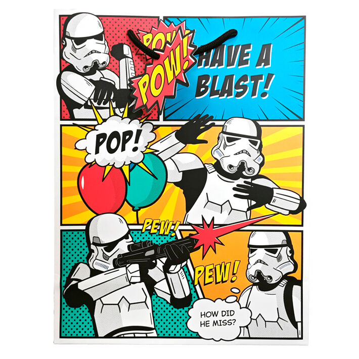 Star Wars The Original Stormtrooper Comic Strip assorted large gift bag