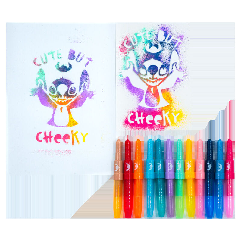 Kit aérographe et pochoirs Disney Stitch