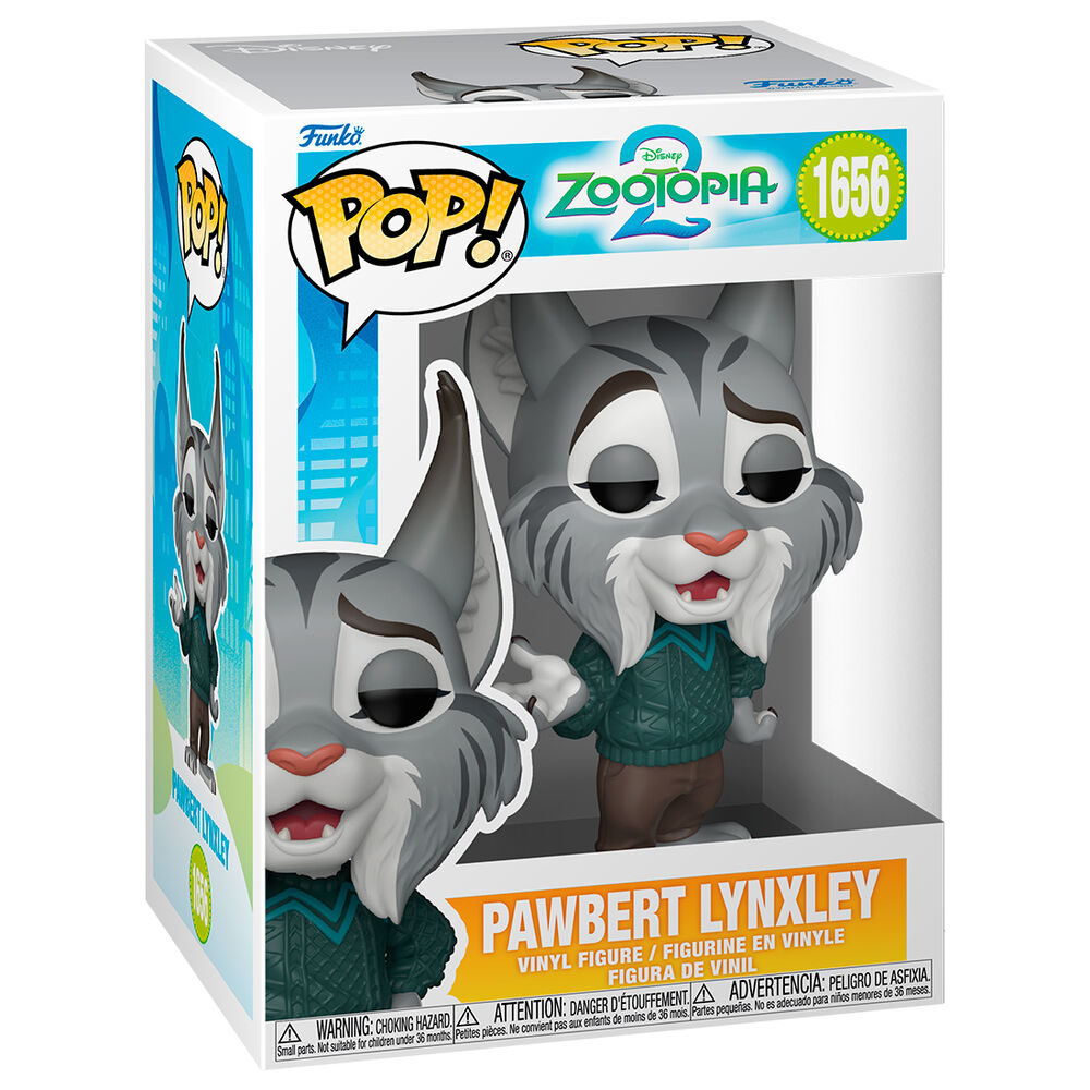 Funko Pop! Disney Zootopia 2 Pawbert Lynxley - Figura da Collezione Vinyl