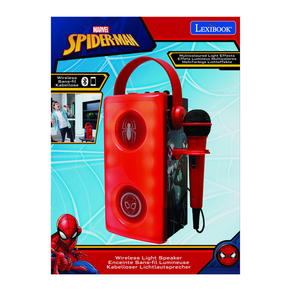 Marvel Spiderman Illuminated Bluetooth Speaker + Microphone