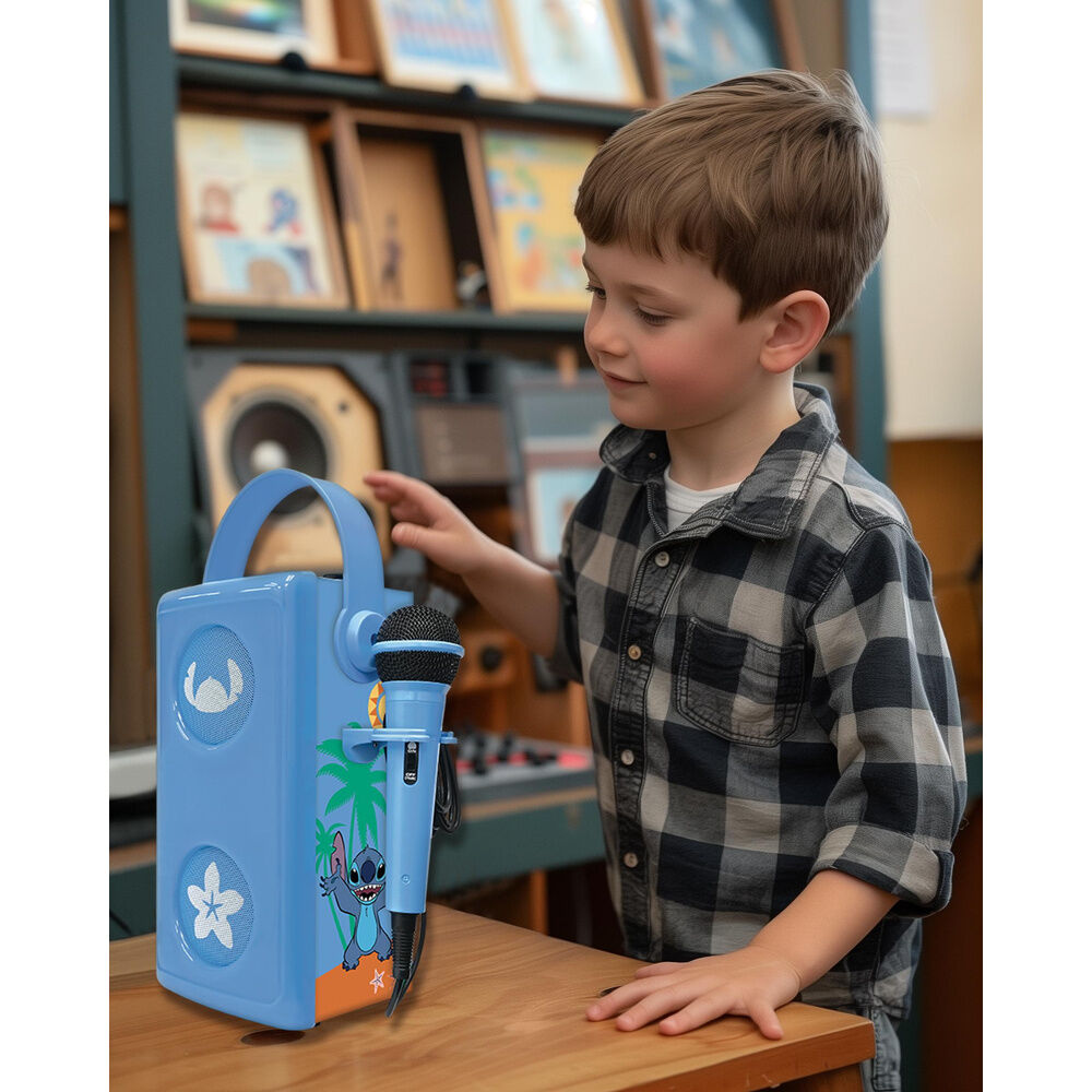Disney Stitch Illuminated Bluetooth Speaker + Microphone
