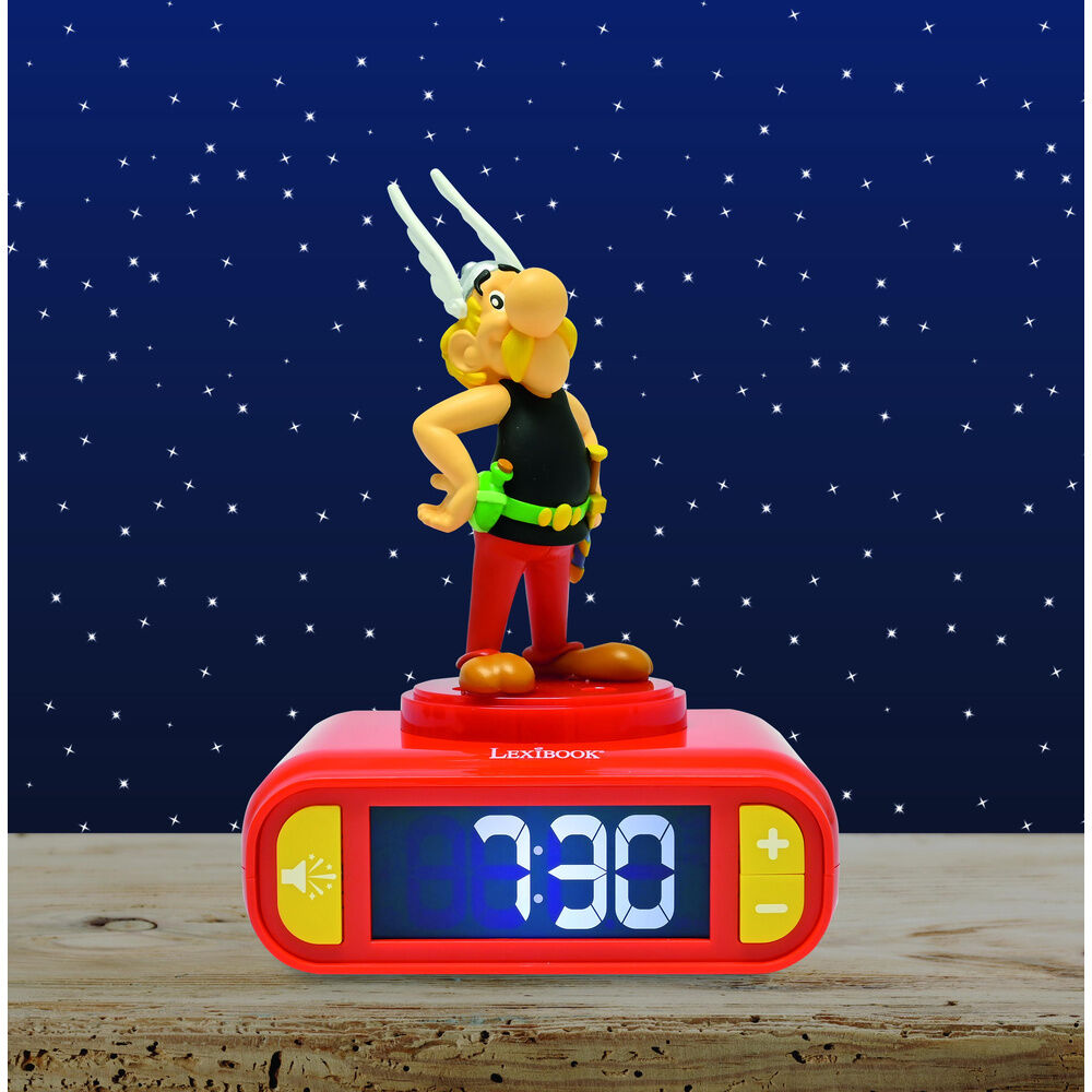 Asterix 3D Night Light Alarm Clock