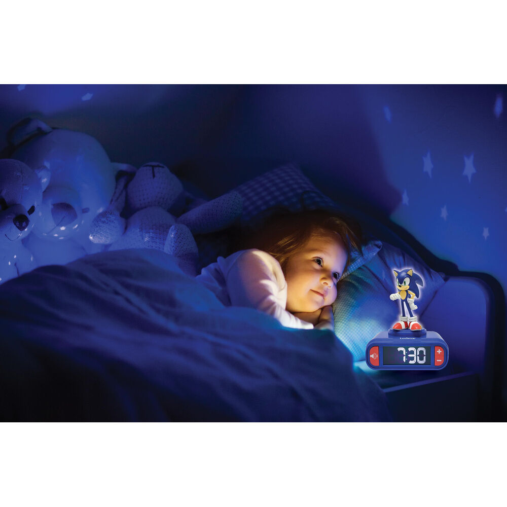Sonic the Hedgehog 3D Night Light Alarm Clock