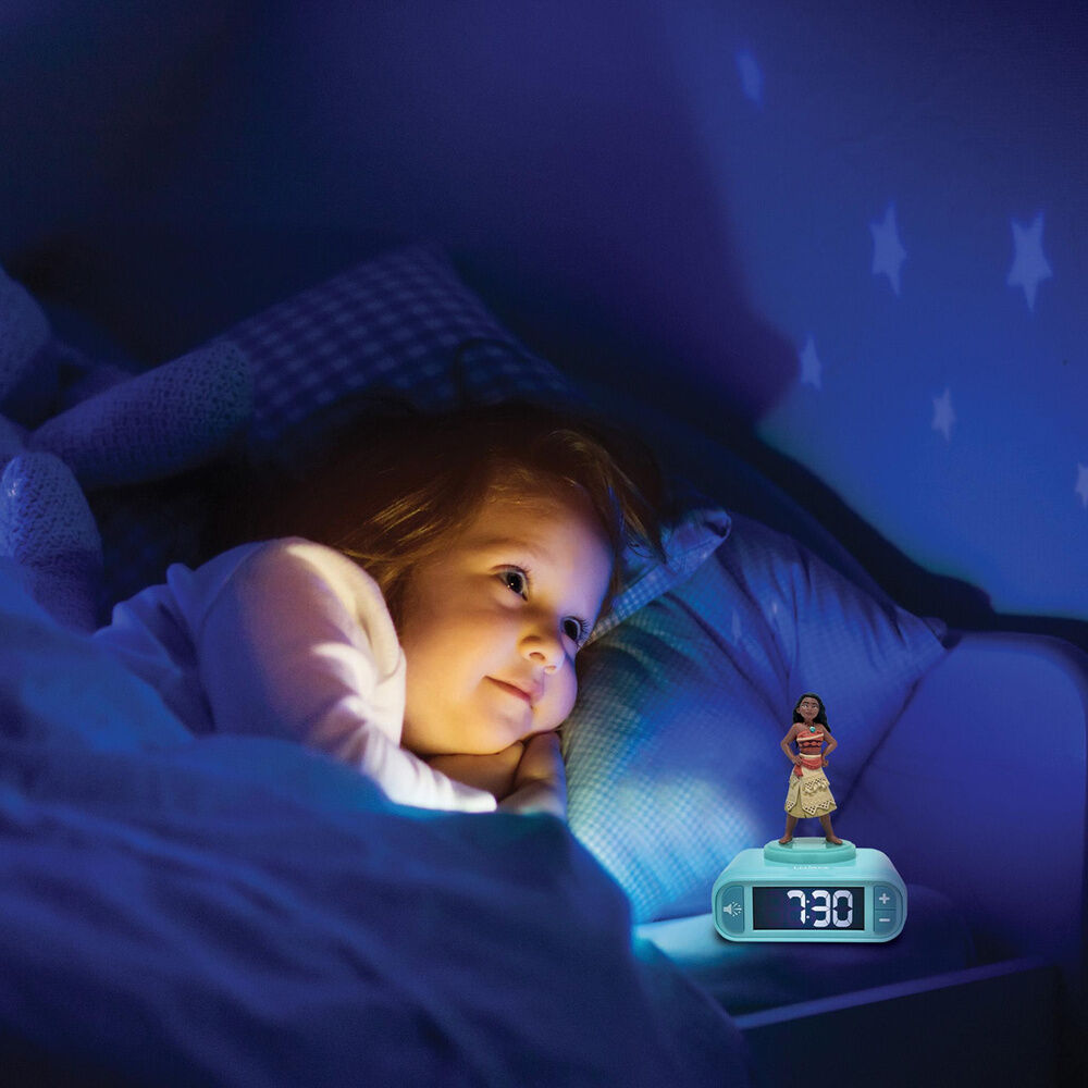 Disney Moana Vaiana 3D Night Light Alarm Clock