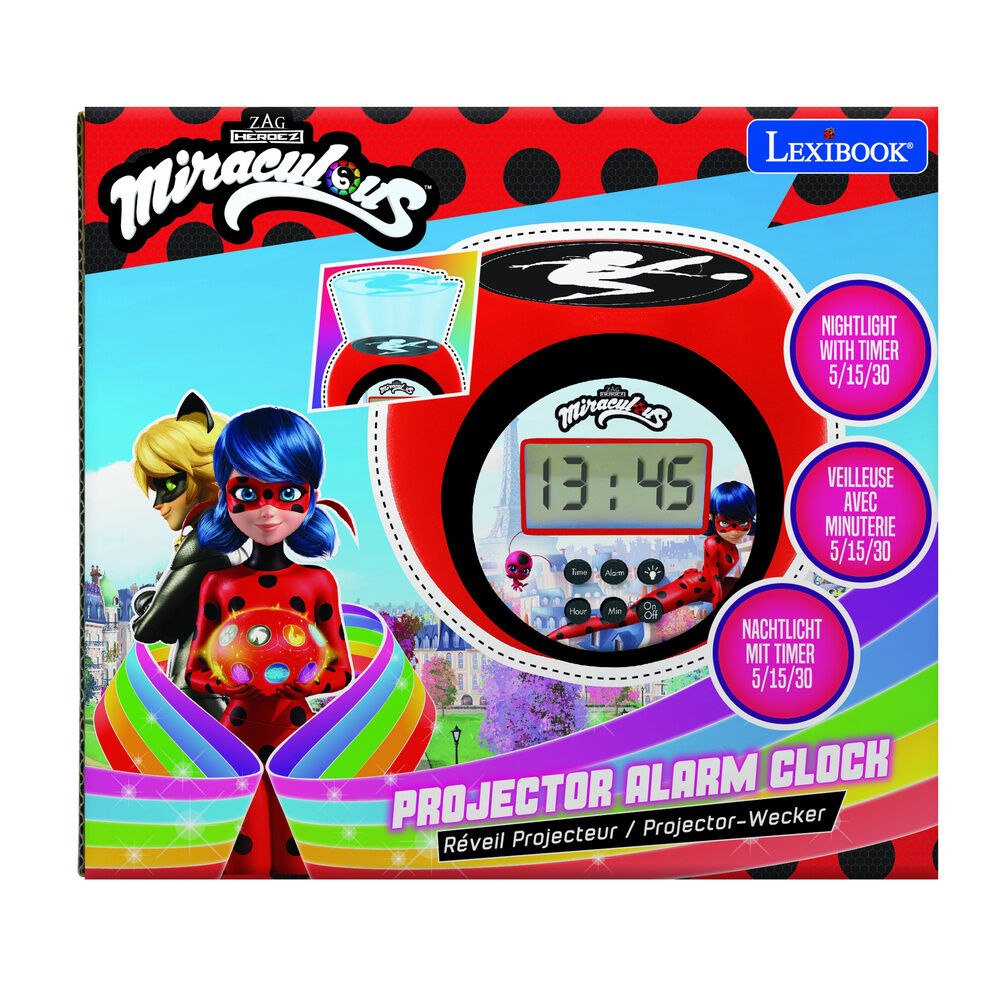 Réveil projecteur Miraculous Ladybug