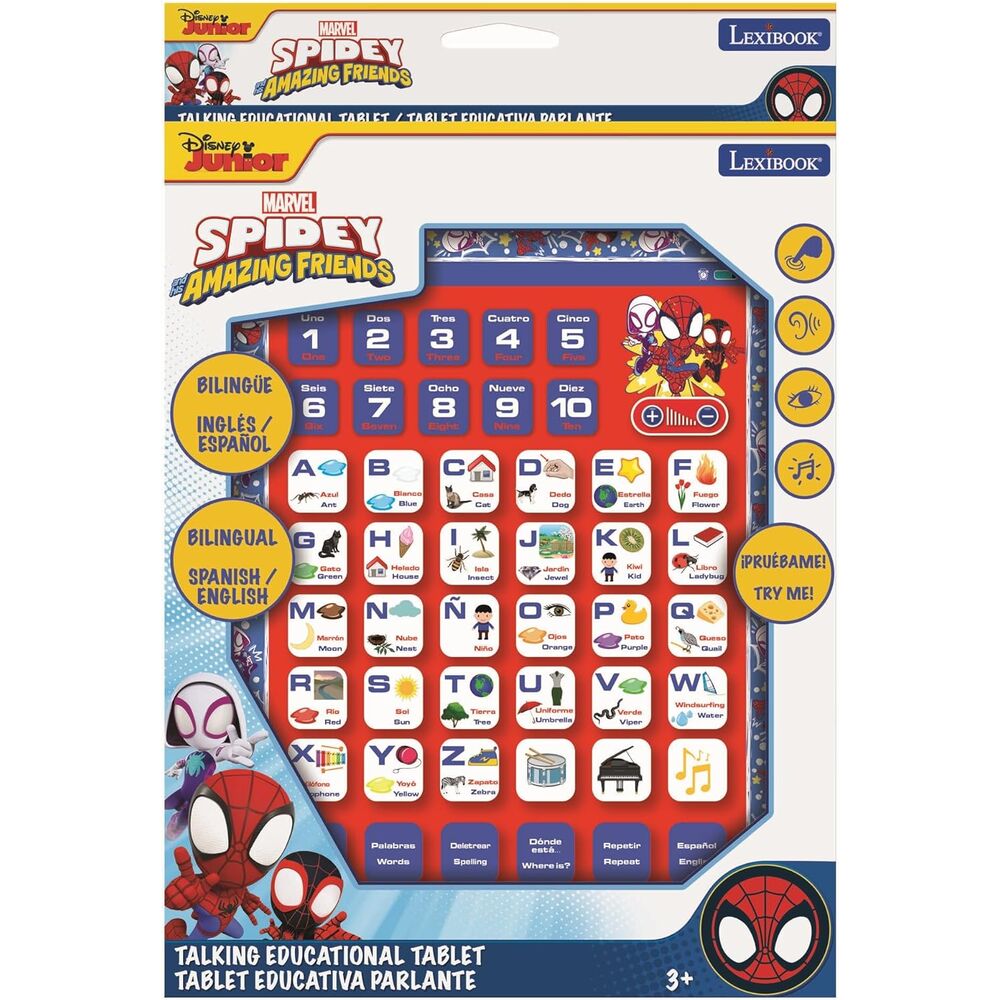 Marvel Spidey Bilingual talking educational tablet - Nerdscape
