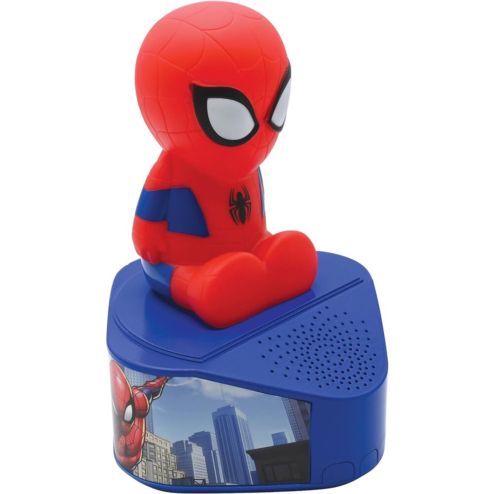 Enceinte Bluetooth Marvel Spiderman avec figurine lumineuse