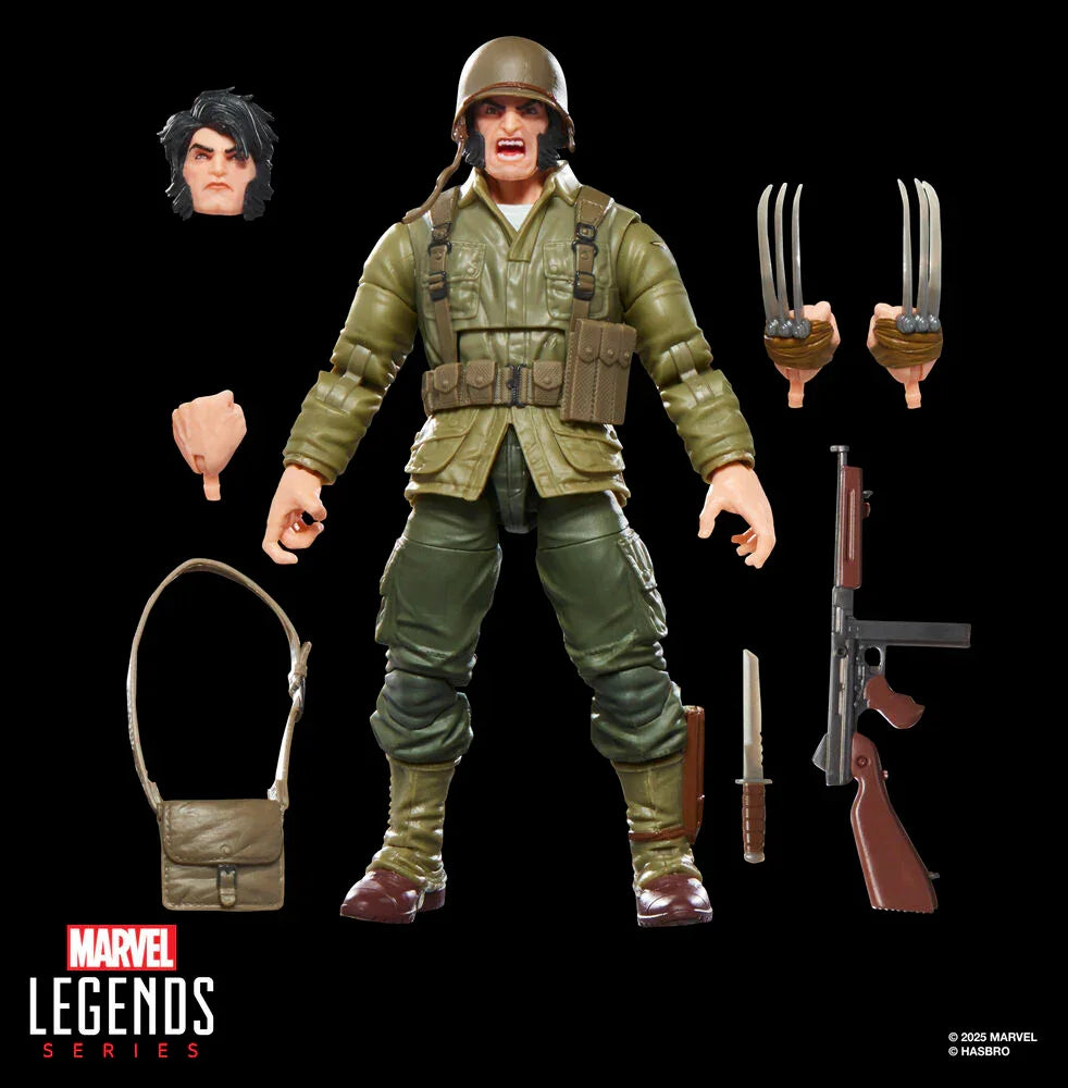 Figurine Wolverine Logan de la série Marvel Legends (Seconde Guerre mondiale), 15 cm