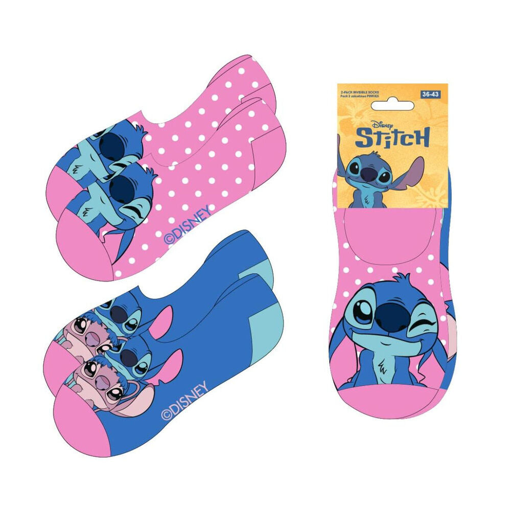 Disney Stitch adult pack 2 socks