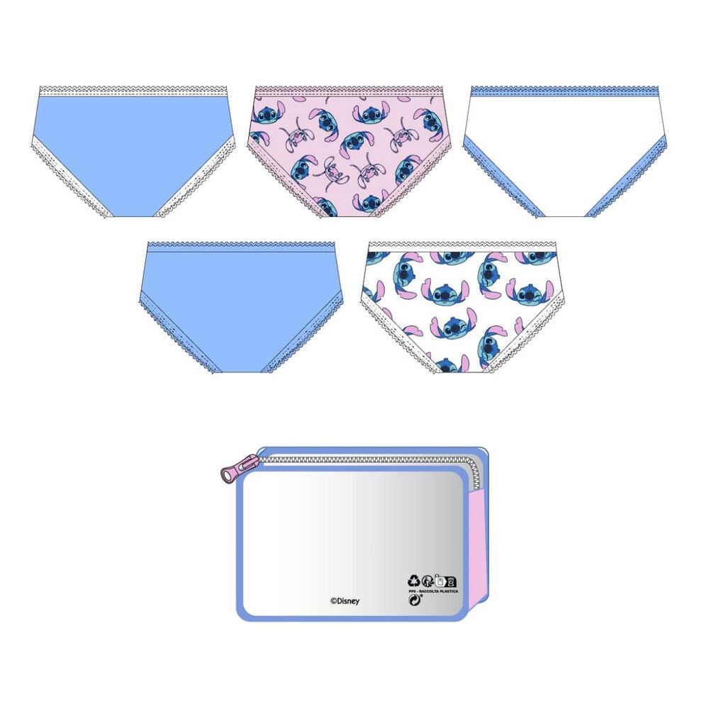 Disney Stitch pack 5 knickers