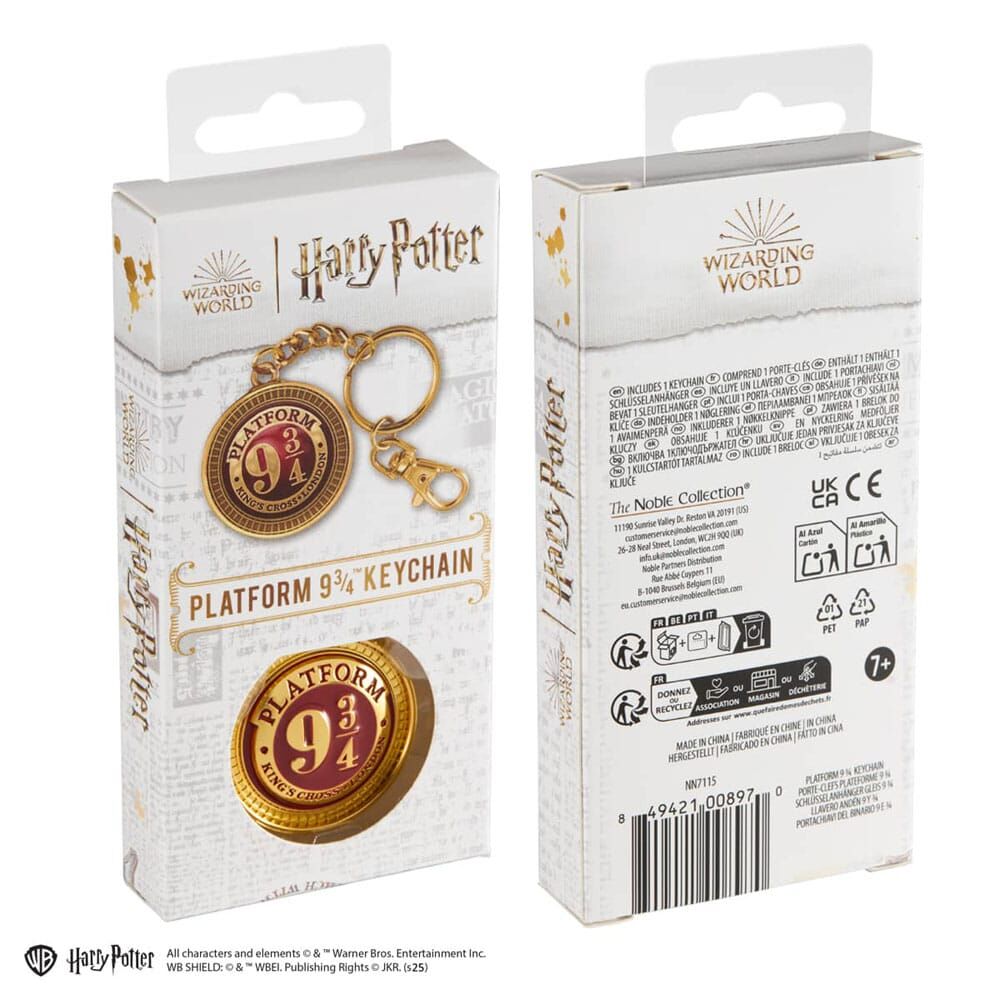 Porte-clés Harry Potter Voie 9 3/4, 10 cm
