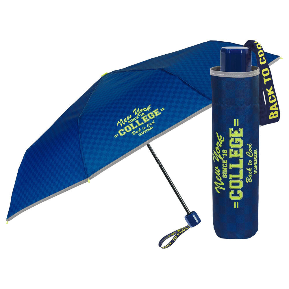 Parapluie manuel bleu 50 cm