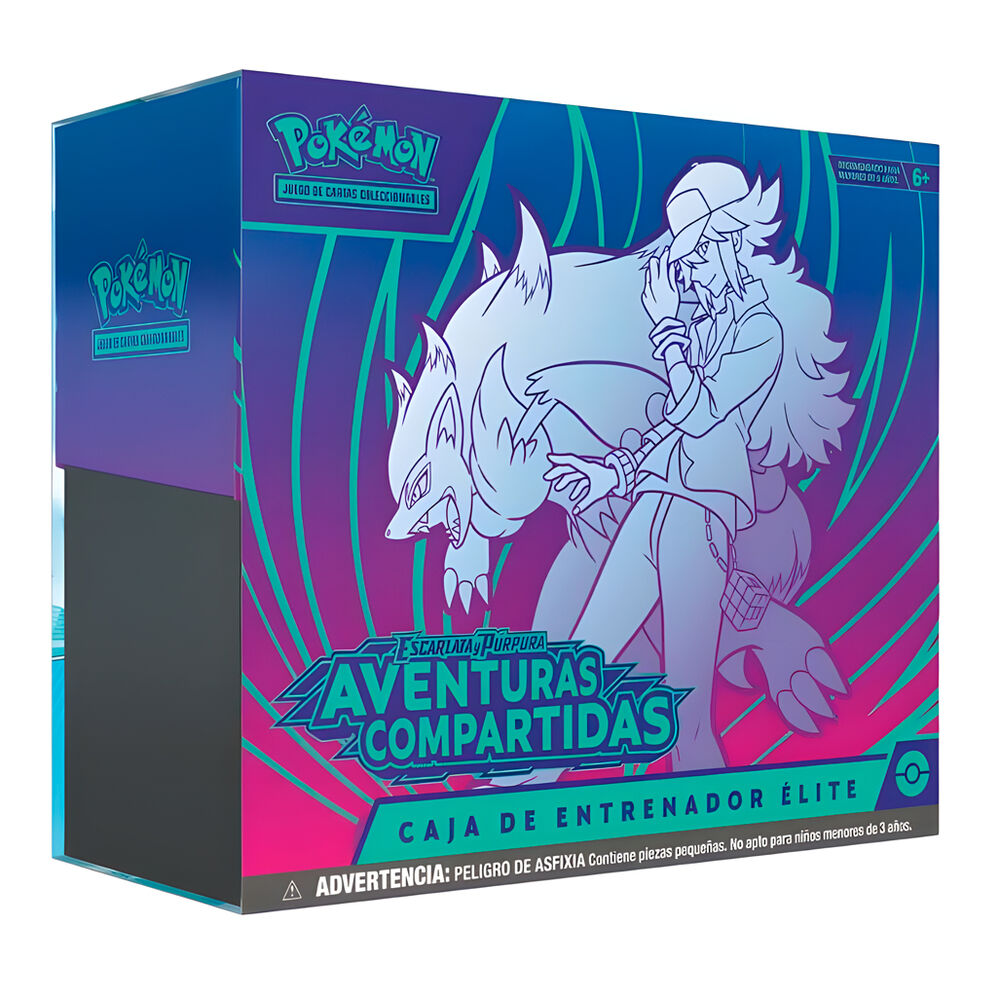 Spanish Pokemon Adventures Together Elite Trainer Collectable Card Game case
