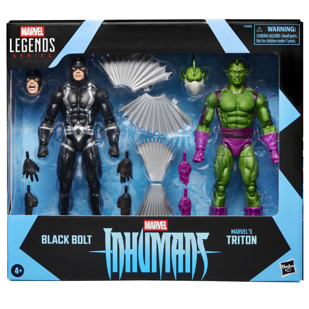 Marvel Legends Black Bolt & Triton Inhumans Serie - Figura da Collezione - Nerdscape Nerdscape