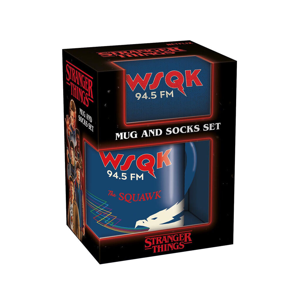 Stranger Things 5 WSQK Mug and Socks set