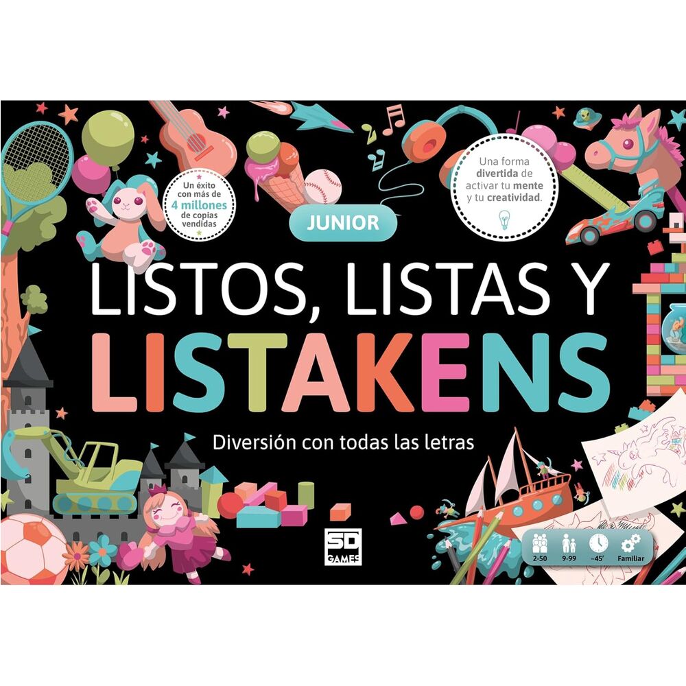 Spanish Listos Listas y Listakens Junior board game