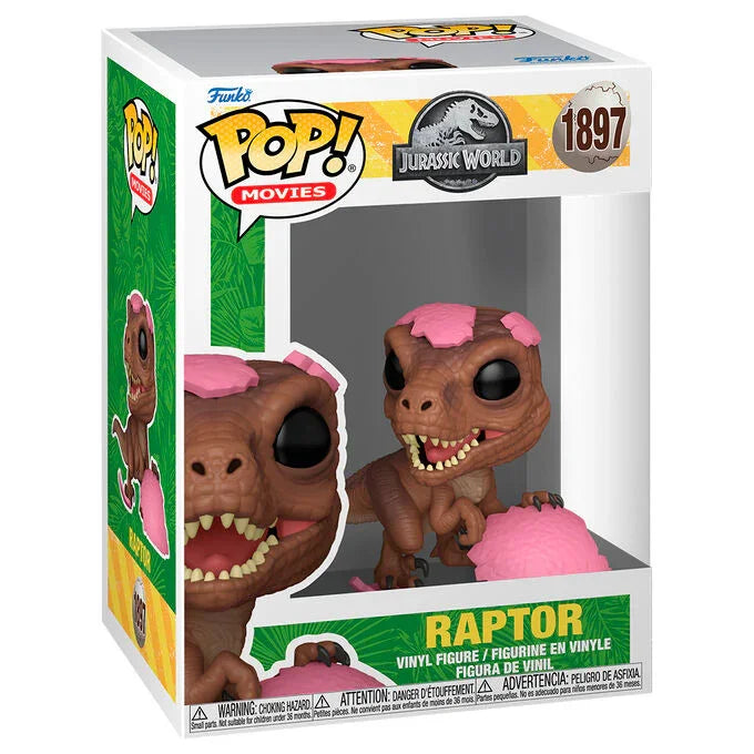 Funko Pop! Jurassic World Raptor - Figura da Collezione Vinyl Nerdscape