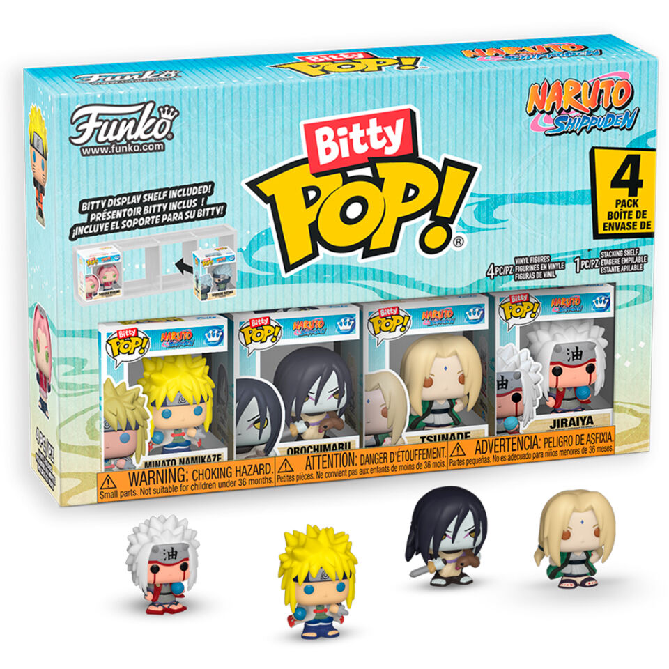 Blister 4 figures Bitty POP Naruto Shippuden Team 2