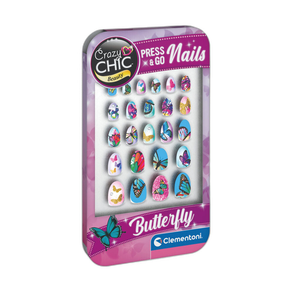 Crazy Chic Butterfly Nails Set