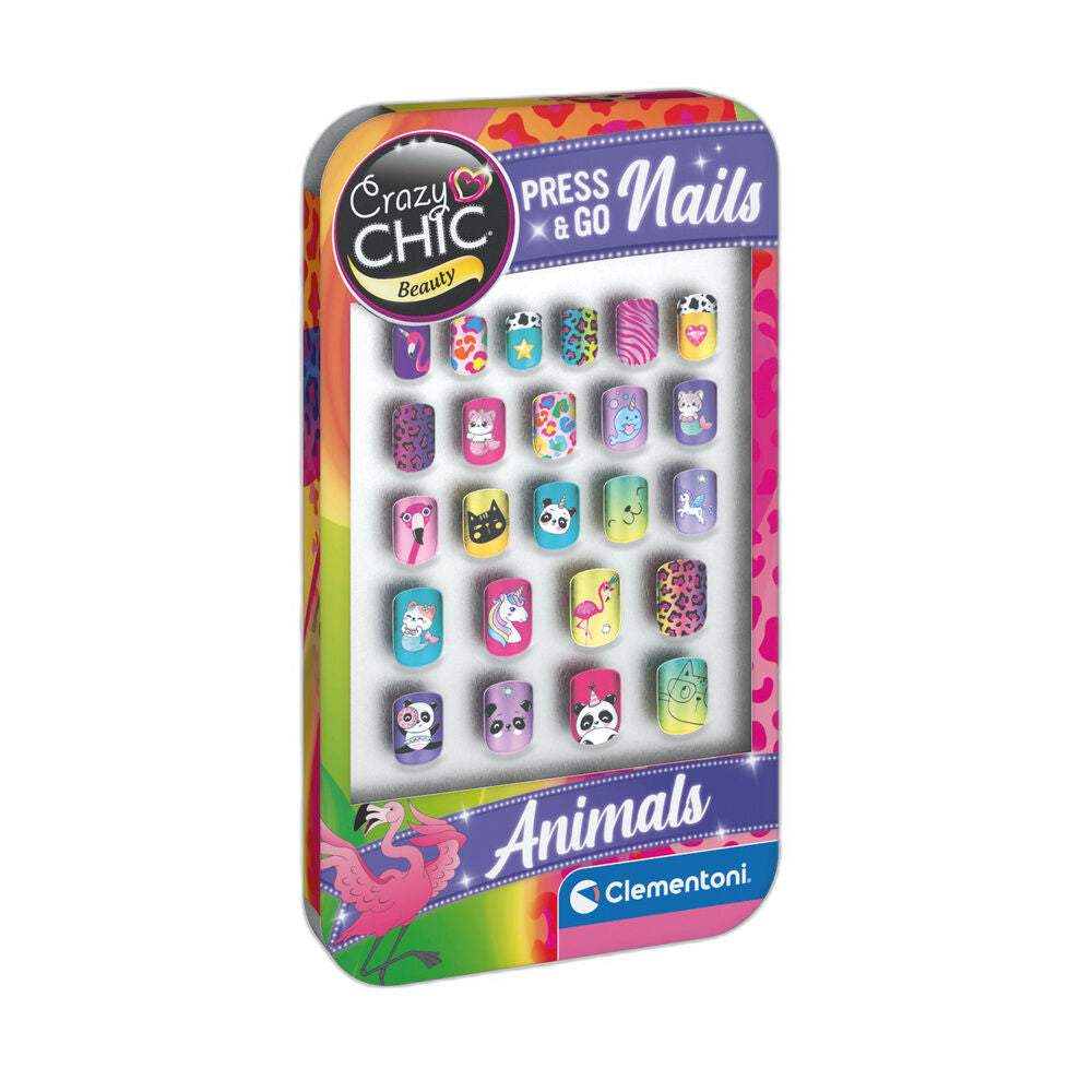 Crazy Chic Animals Nails Set