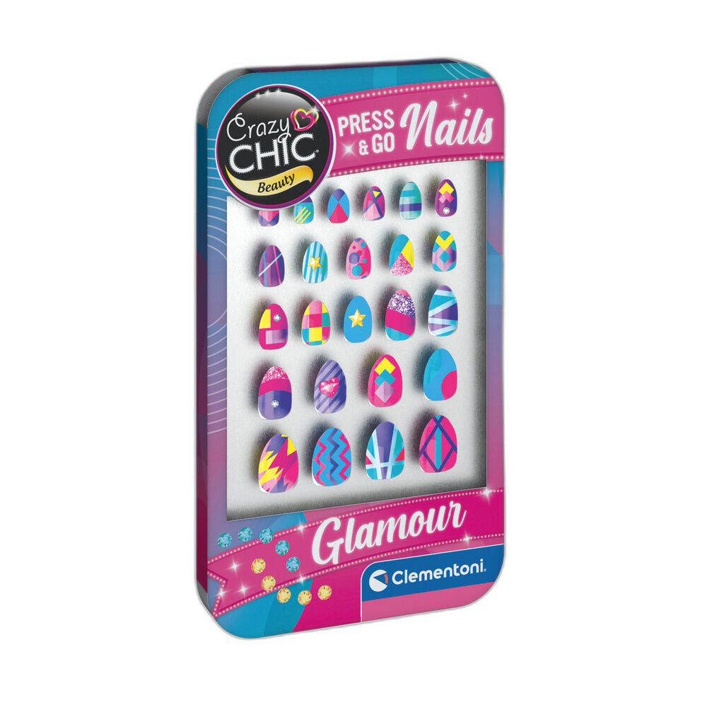 Crazy Chic Glamour Nails Set