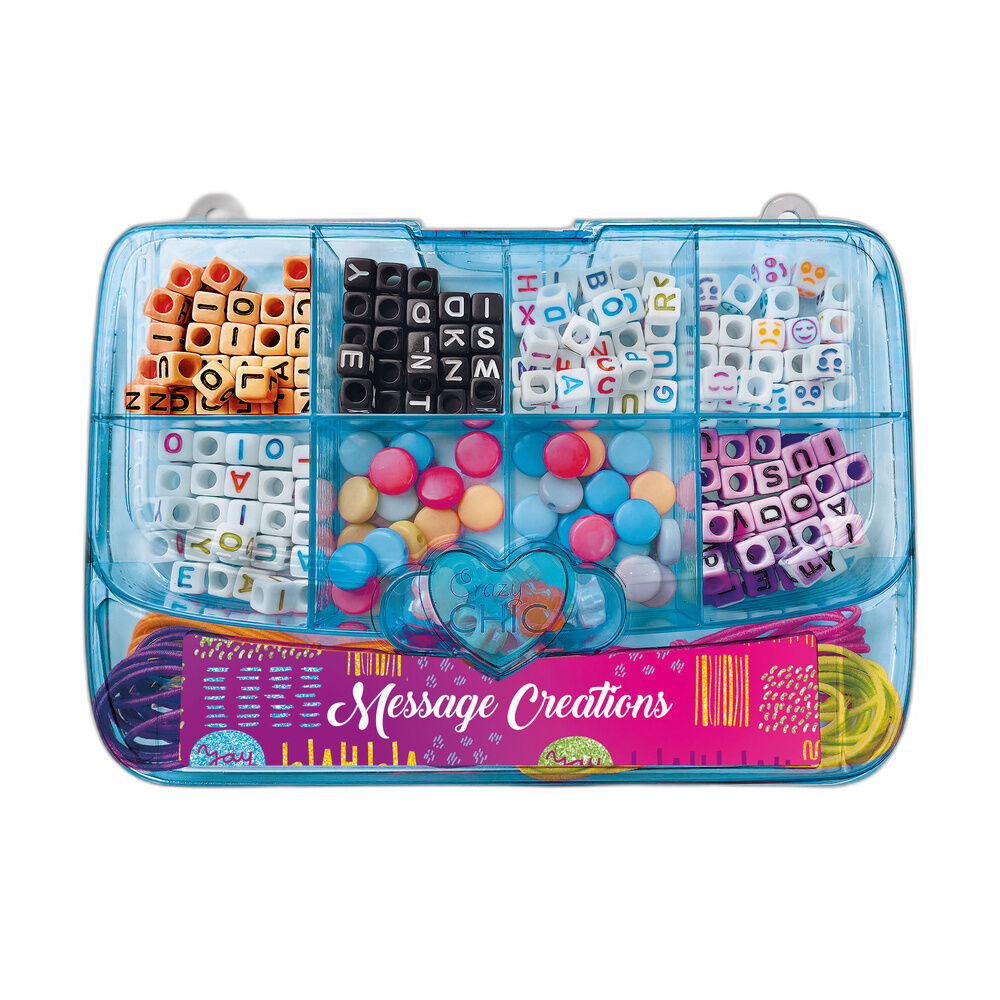 Crazy Chic Friendship Message Bracelets Blue set