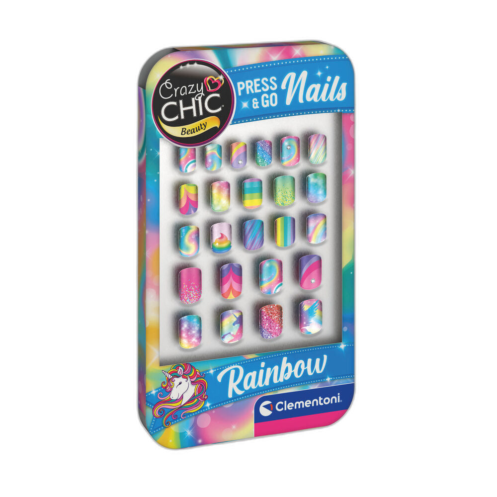 Crazy Chic Rainbow Nails Set