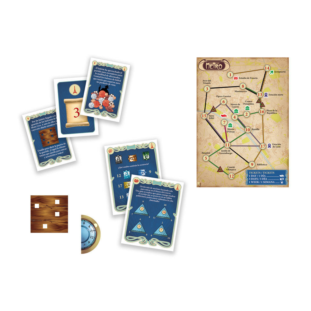 Spanish Escape Game Adventure in Paris board game