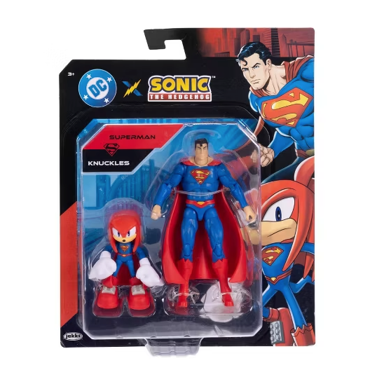 Sonic The Hedgehog Superman & Sonic Knuckles pack 2 figures